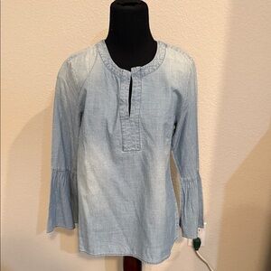 J. Crew Light Blue Women's Chambray Blouse